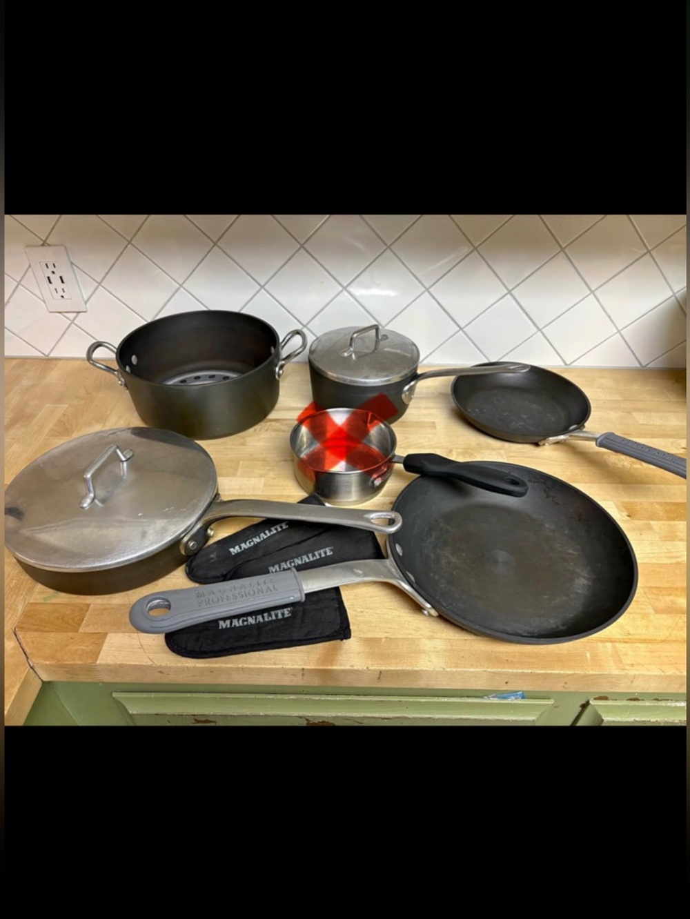 Magnalite GHC Professional 8 Piece Pots and Pans Anodized Aluminum Set USA